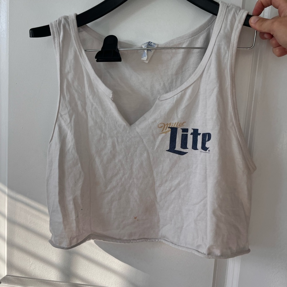 Miller literally cropped tank top